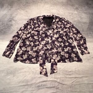 Jones of New York plus size 24W long sleeved floral blouse‎ NWOT